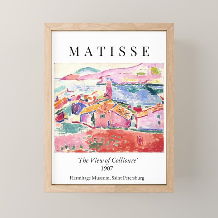 Henri Matisse 'The View of Collioure' Landscape Art Exhibition  Mini Art Print Gallery Image 1