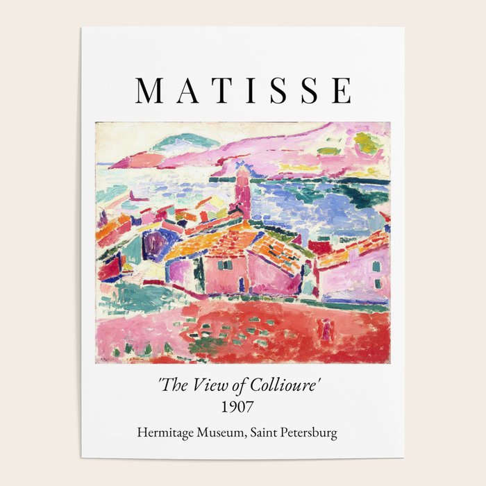 Henri Matisse 'The View of Collioure' Landscape Art Exhibition  Poster Gallery Image 4