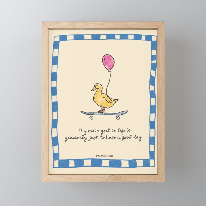 My Main Goal Art Print Mini Art Print Gallery Image 1