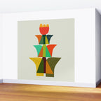 Whimsical bromeliad Wall Mural Gallery Image 2