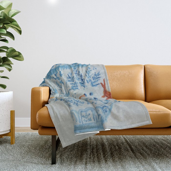 Goldfish Ginger Jar  Throw Blanket Gallery Image 1
