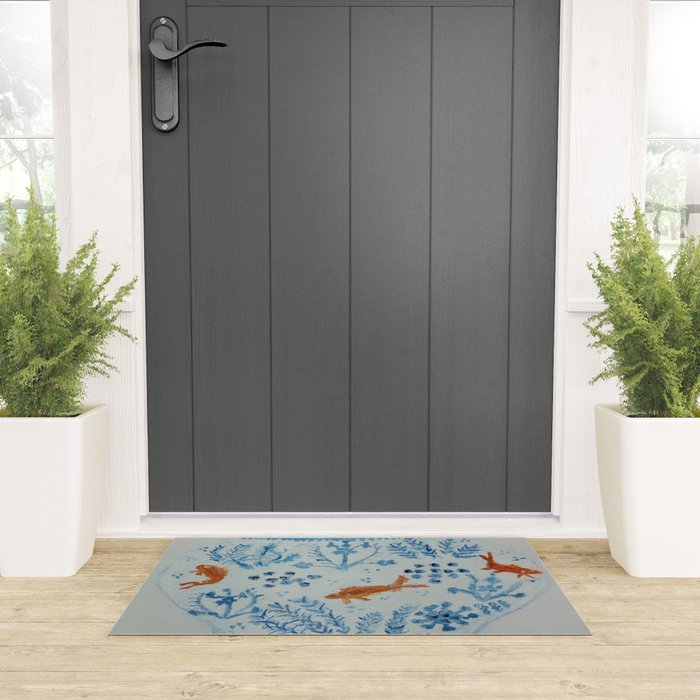 Goldfish Ginger Jar  Welcome Mat Gallery Image 3