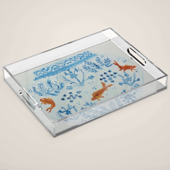 Goldfish Ginger Jar  Acrylic Tray Gallery Image 1