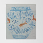 Goldfish Ginger Jar  Throw Blanket Gallery Image 2