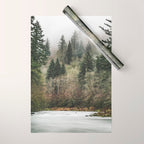 Pacific Northwest Forest River - 24/365 Wrapping Paper Gallery Image 1