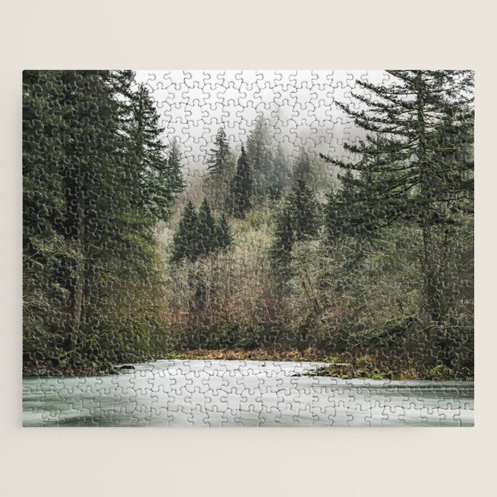 Pacific Northwest Forest River - 24/365 Jigsaw Puzzle Gallery Image 1