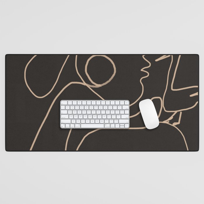 Gentle Abstract Line 1 Desk Mat Gallery Image 1