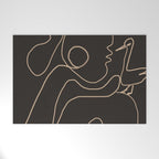 Gentle Abstract Line 1 Welcome Mat Gallery Image 1