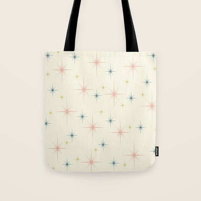 Mid Century Modern Stars Tote Bag Gallery Image 1