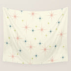 Mid Century Modern Stars Wall Tapestry Gallery Image 4