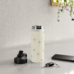Mid Century Modern Stars Water Bottle Gallery Image 4