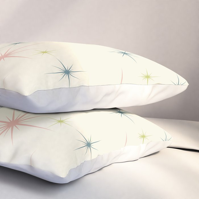 Mid Century Modern Stars Pillow Sham Gallery Image 3