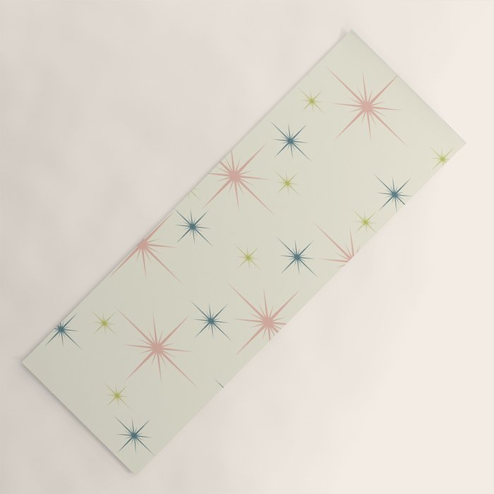 Mid Century Modern Stars Yoga Mat Gallery Image 1