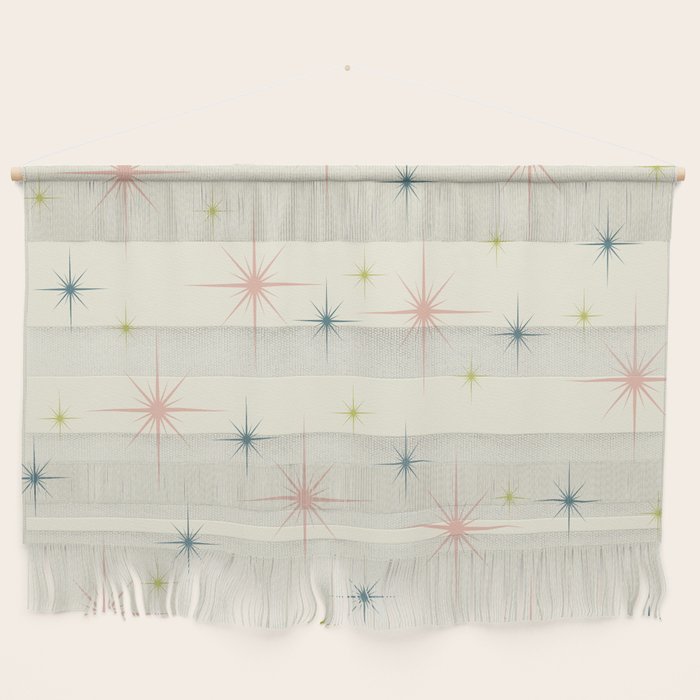 Mid Century Modern Stars Wall Hanging
