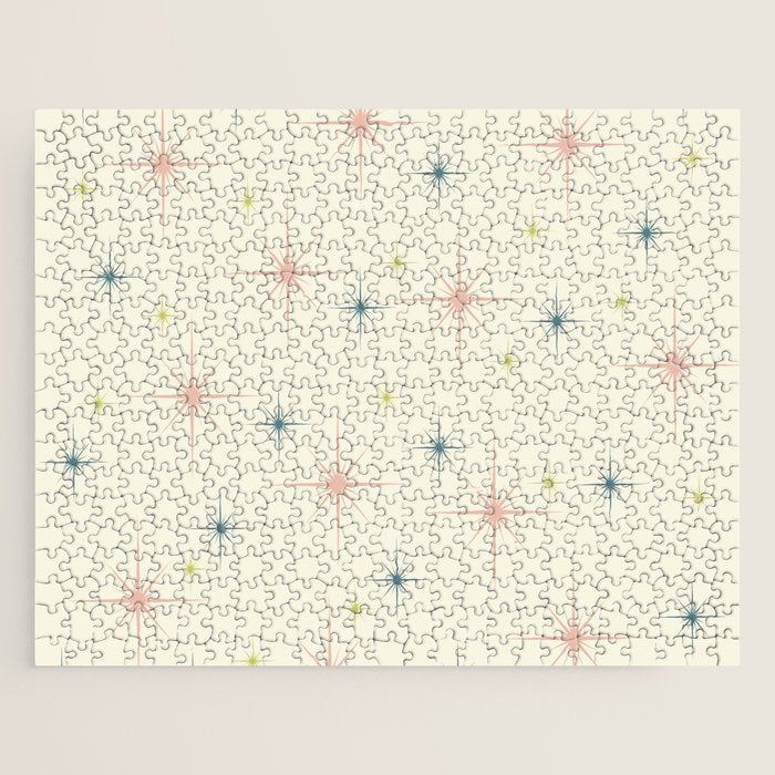 Mid Century Modern Stars Jigsaw Puzzle Gallery Image 1