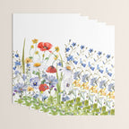 Scandinavian Colorful Midsummer Wildflowers Meadow  Wrapping Paper Gallery Image 3