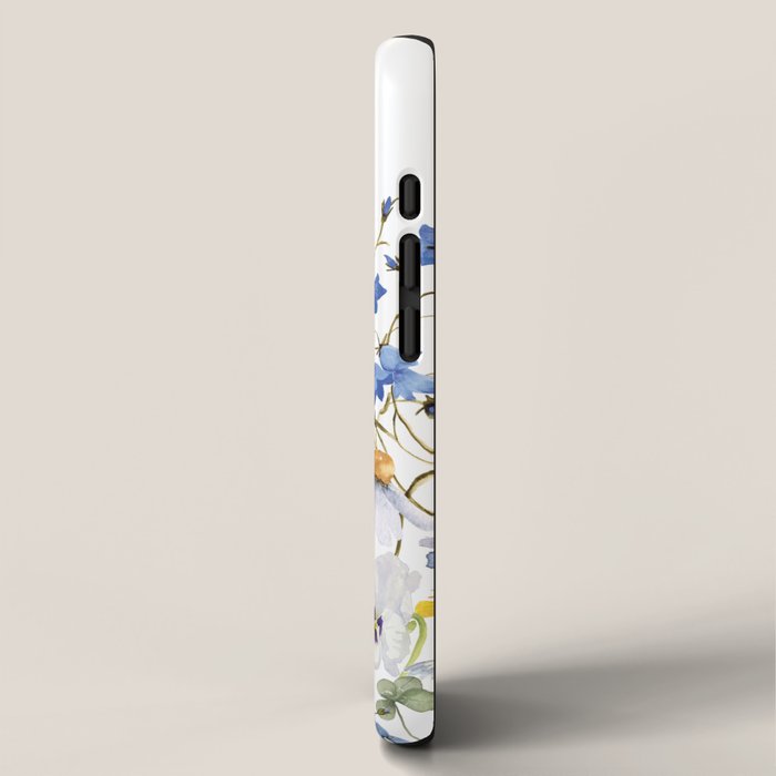 Scandinavian Colorful Midsummer Wildflowers Meadow  iPhone Case Gallery Image 2