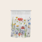 Scandinavian Colorful Midsummer Wildflowers Meadow  Wall Hanging Gallery Image 1