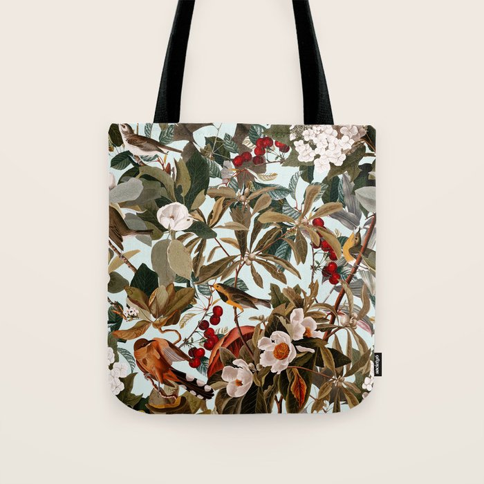Floral and Birds XXVII Tote Bag Gallery Image 1