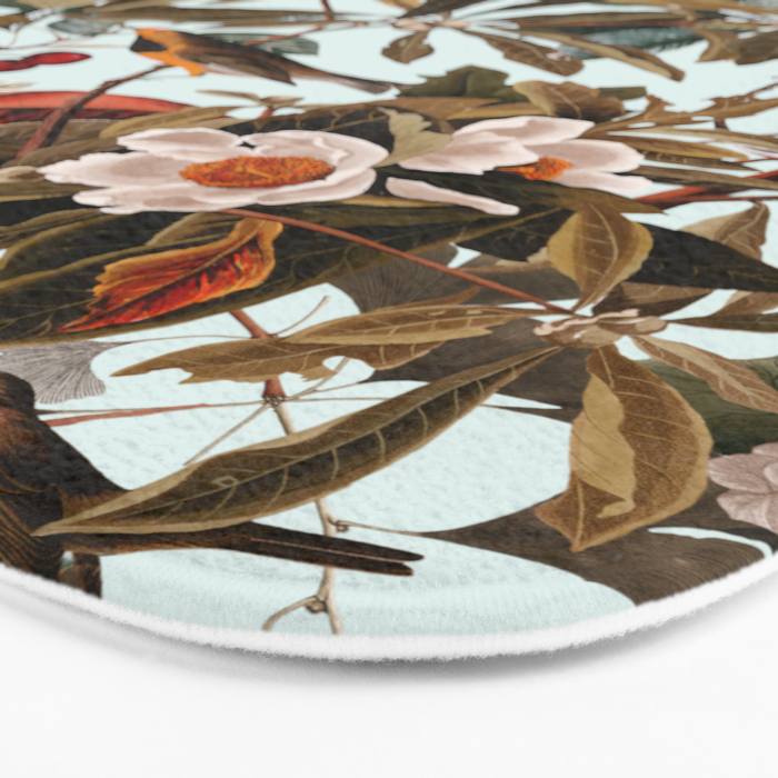 Floral and Birds XXVII Bath Mat Gallery Image 3