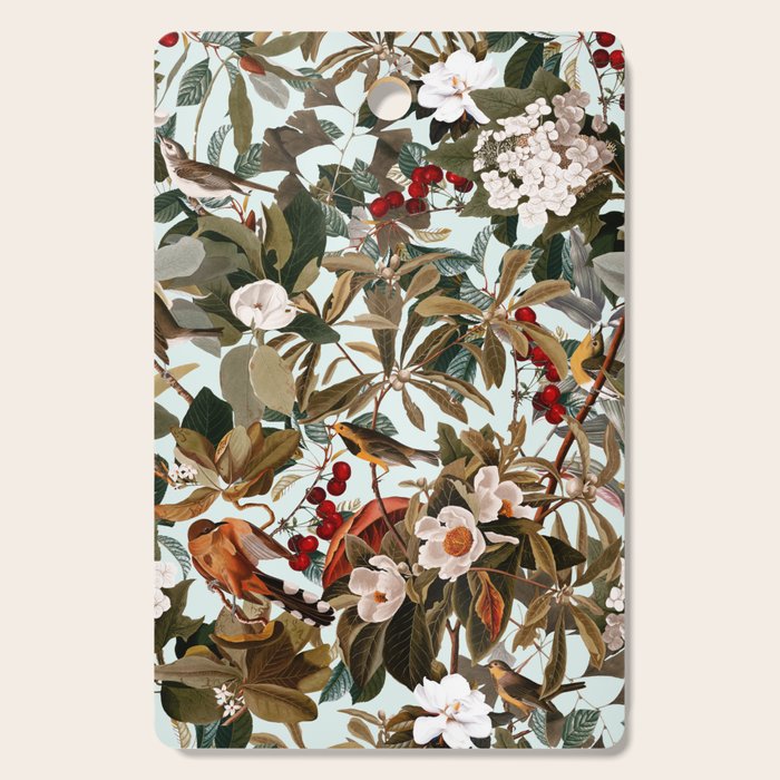 Floral and Birds XXVII Cutting Board Gallery Image 1