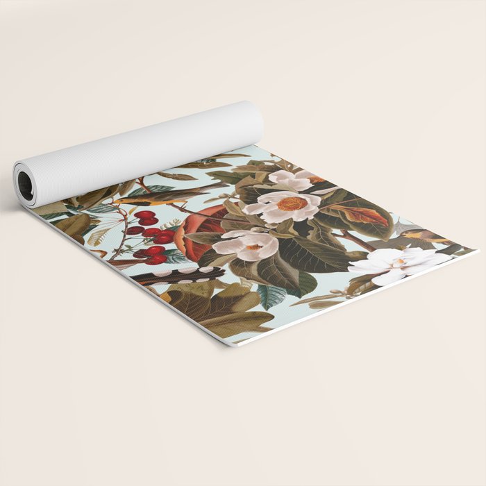Floral and Birds XXVII Yoga Mat Gallery Image 2