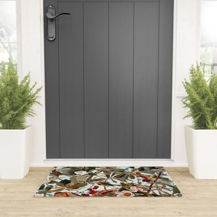 Floral and Birds XXVII Welcome Mat Gallery Image 3