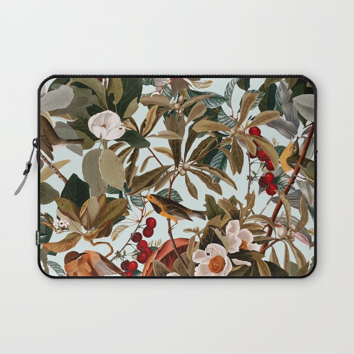 Floral and Birds XXVII Laptop Sleeve Gallery Image 1