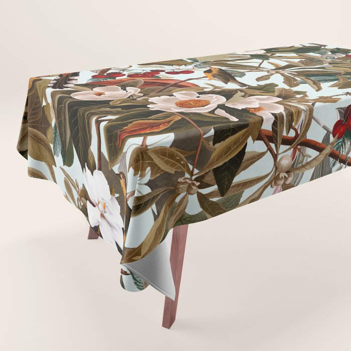 Floral and Birds XXVII Tablecloth Gallery Image 1
