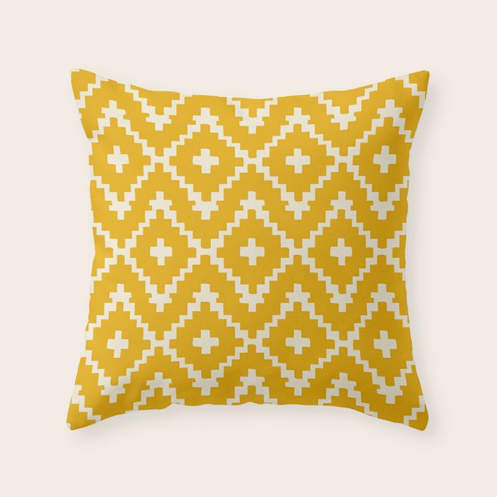 Radiance of the Yellow Zellige Throw Pillow Gallery Image 6