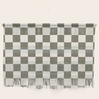 Checkerboard - Olive Green Wall Hanging Gallery Image 1