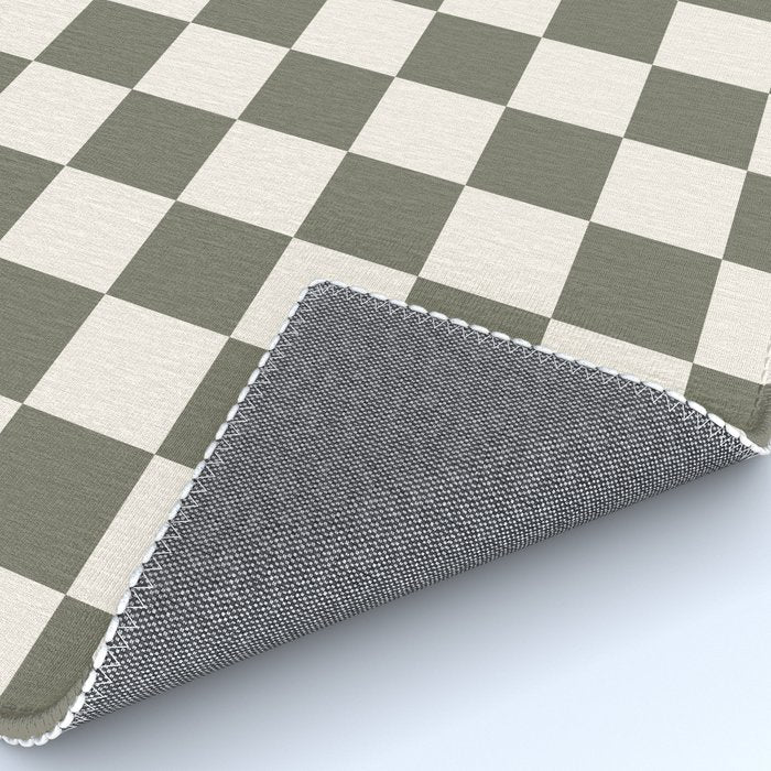 Checkerboard - Olive Green Rug Gallery Image 4