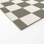 Checkerboard - Olive Green Welcome Mat Gallery Image 2