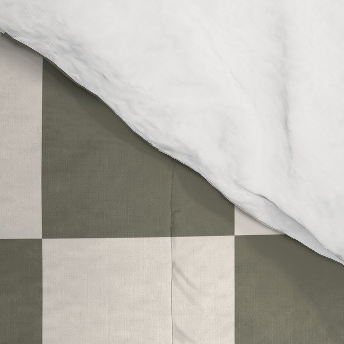 Checkerboard - Olive Green Comforter Gallery Image 4