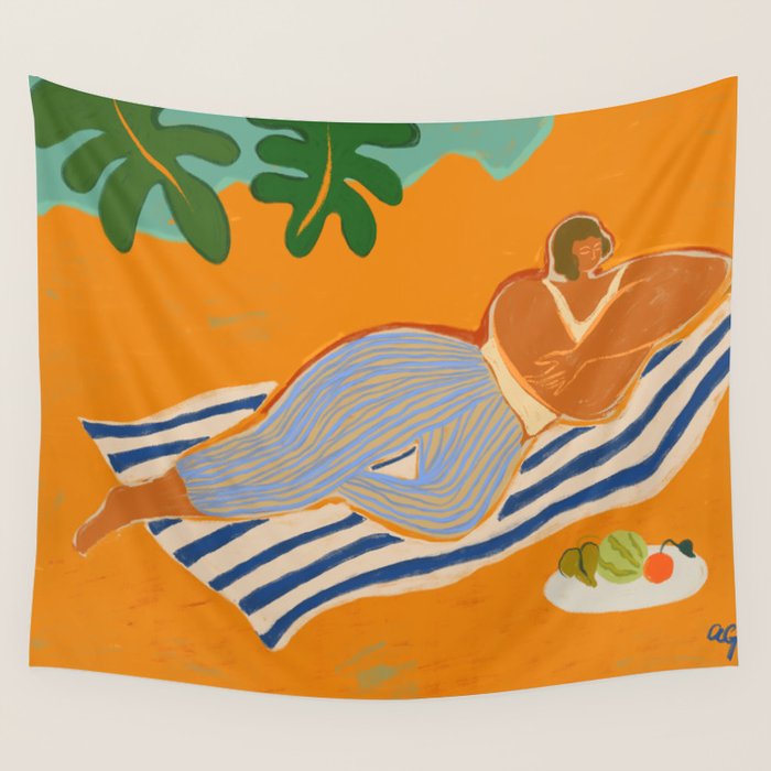 A Day At The Beach Wall Tapestry Gallery Image 1