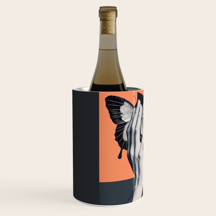 collage art / butterfly Wine Chiller Gallery Image 2