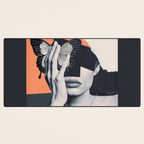 collage art / butterfly Desk Mat Gallery Image 3