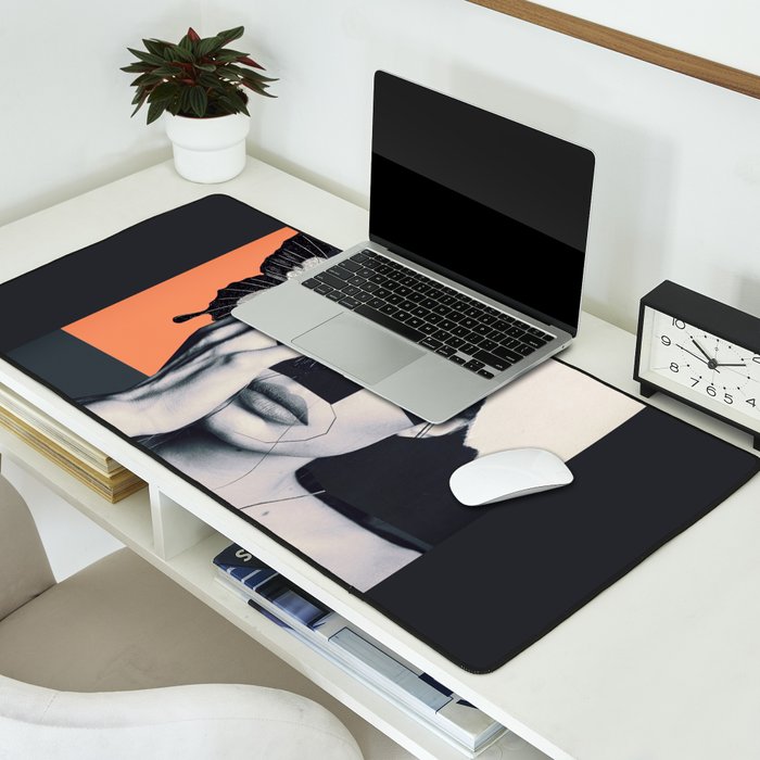 collage art / butterfly Desk Mat Gallery Image 2