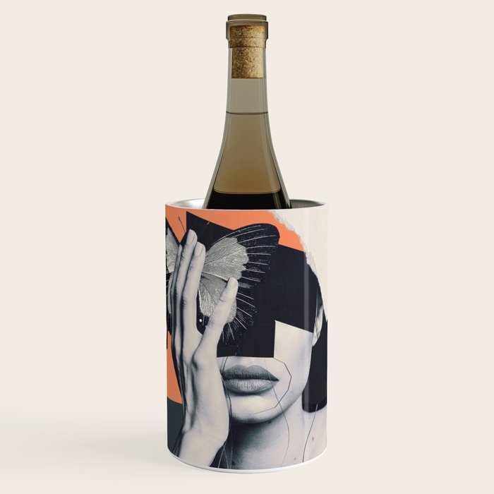 collage art / butterfly Wine Chiller Gallery Image 1