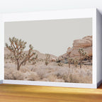 Pale Desert #4 - Joshua Tree Cactus, Nature Art, Landscape Photography Wall Mural Gallery Image 2