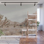 Pale Desert #4 - Joshua Tree Cactus, Nature Art, Landscape Photography Wall Mural Gallery Image 1