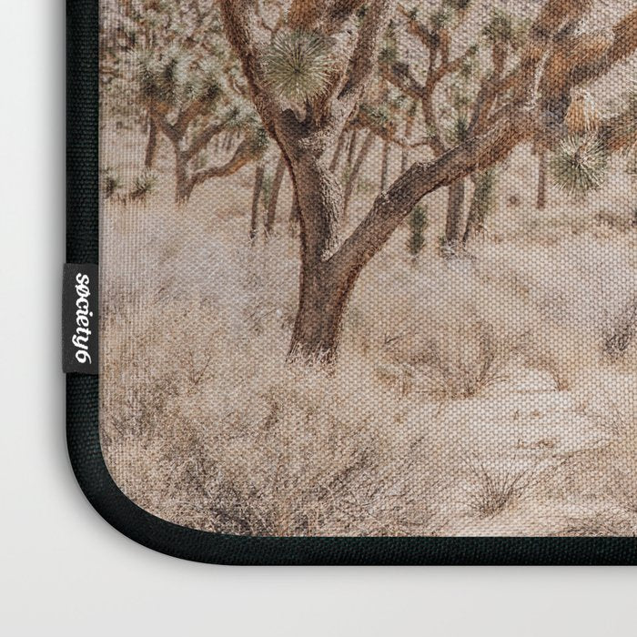 Pale Desert #4 - Joshua Tree Cactus, Nature Art, Landscape Photography Laptop Sleeve Gallery Image 3