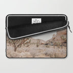 Pale Desert #4 - Joshua Tree Cactus, Nature Art, Landscape Photography Laptop Sleeve Gallery Image 2
