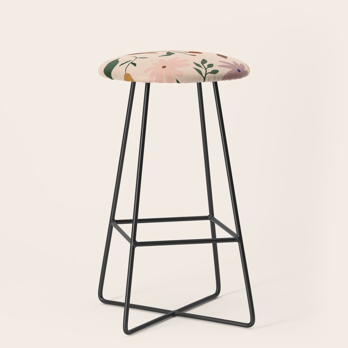 Flower Pattern Stool Gallery Image 1