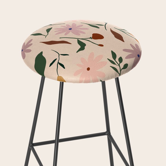 Flower Pattern Stool Gallery Image 2