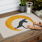 Moon and Cat Outdoor Rug Gallery Image 2