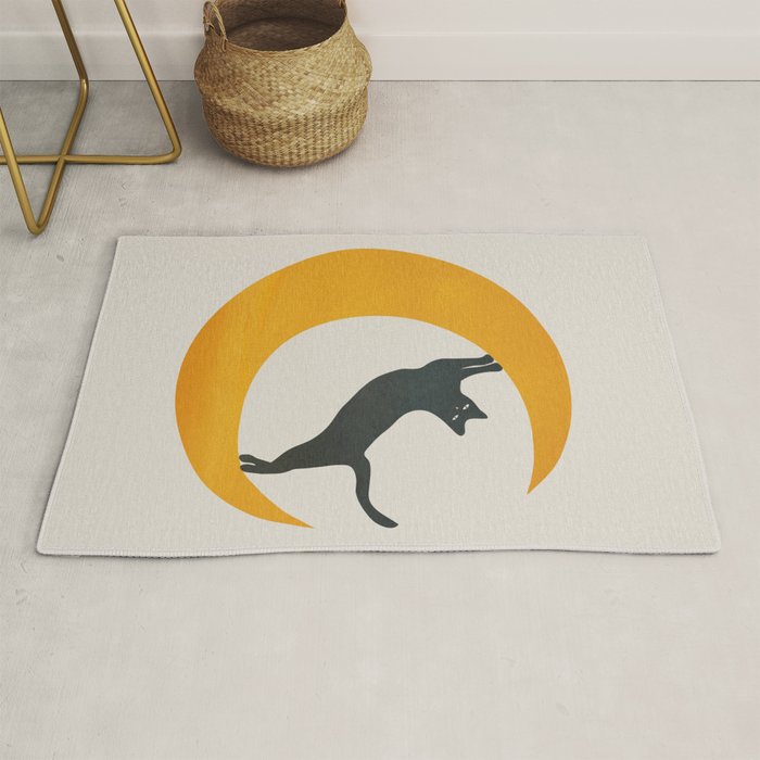 Moon and Cat Rug Gallery Image 1