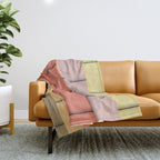 Colorful Tiles In Lines Throw Blanket Gallery Image 1