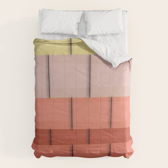 Colorful Tiles In Lines Comforter