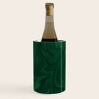 Modern Cotemporary Emerald Green Abstract Wine Chiller Gallery Image 1